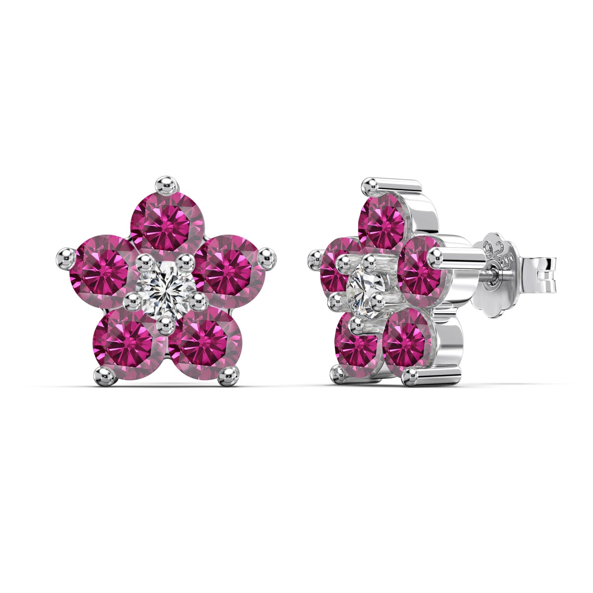 Rosy Bloom Studs