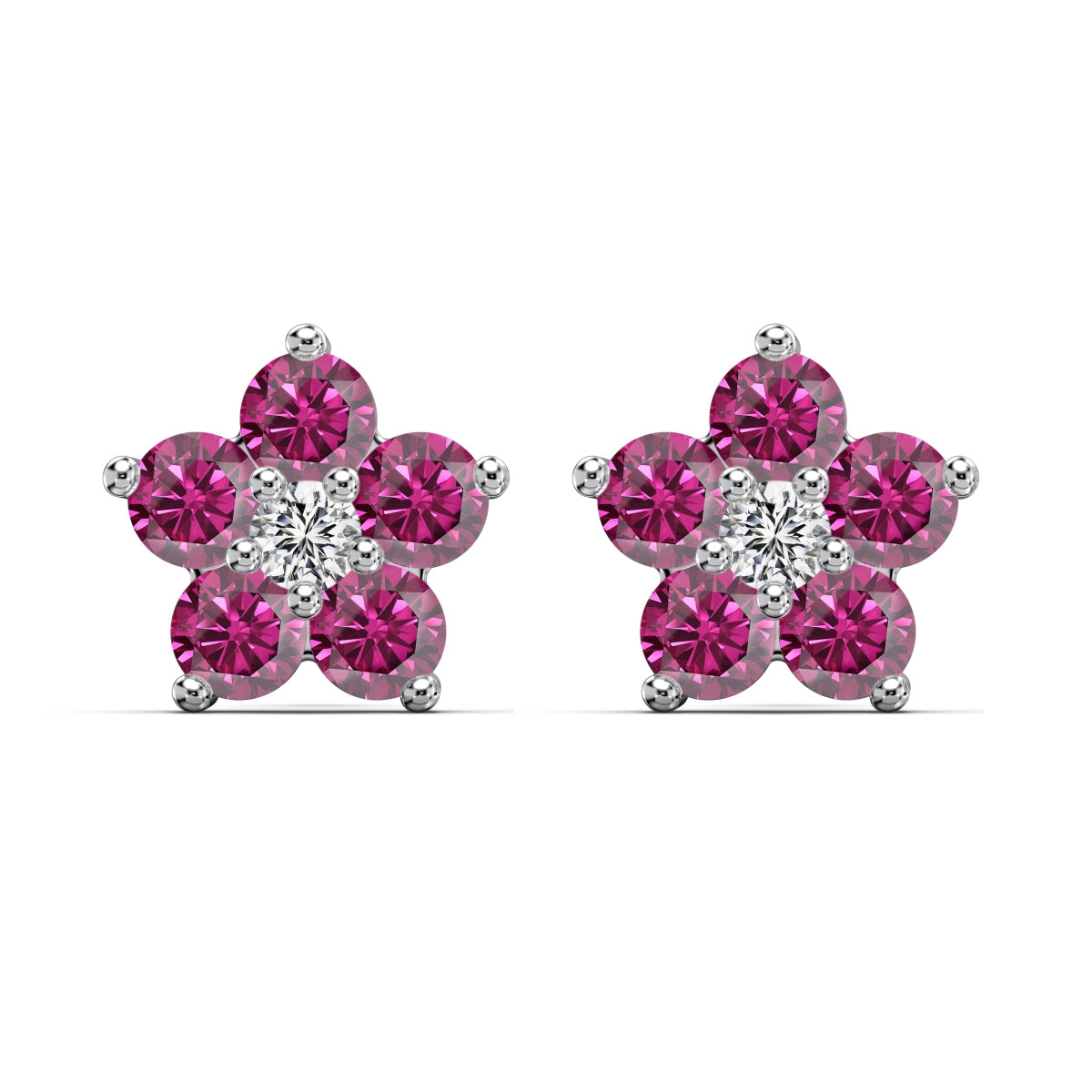 Rosy Bloom Studs