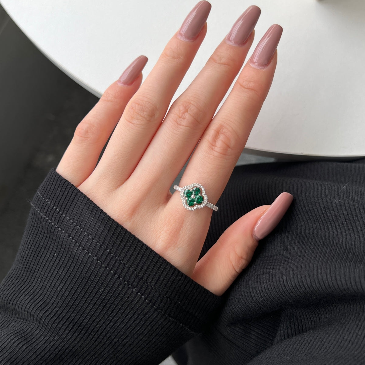 Lucky Bloom Clover Ring