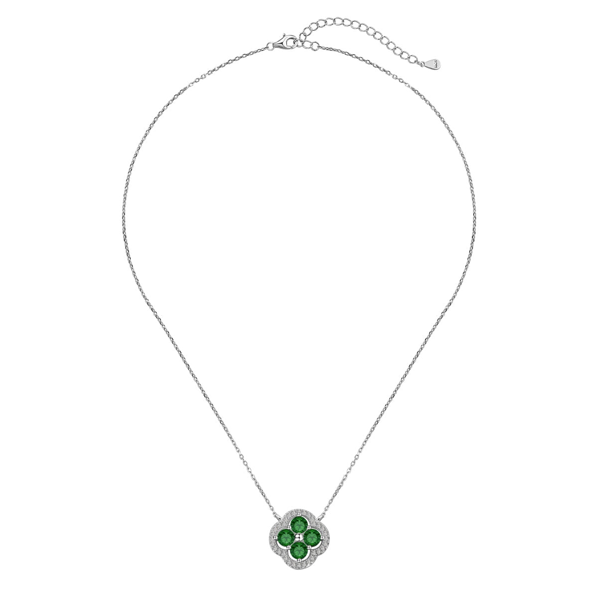 Green Charm Clover Necklace